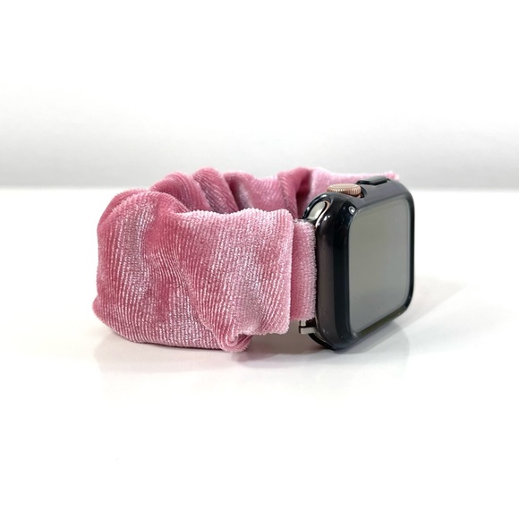 Blackweb Scrunchie Pink/Rose Apple Watch Band - 38/40/41 mm ~ NEW ~ Never Used - Picture 5 of 13
